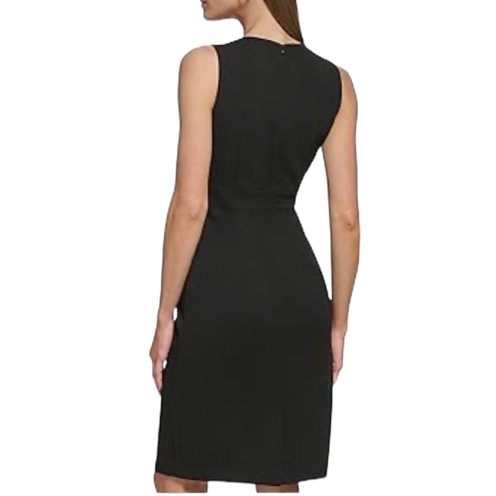 New Women’s Eliza J Style with Pearl Neckline Sleeveless Crewneck Dress Size 8 - Picture 7 of 10